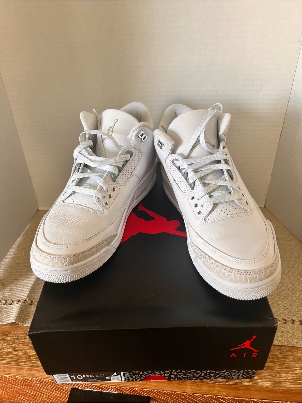 Air Jordan 3 Retro White Cement Men's Size 10.5